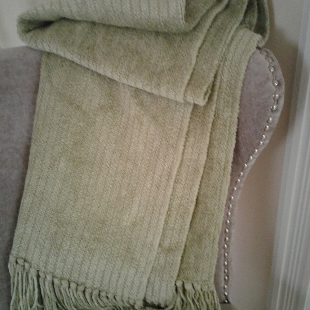 Restoration Hardware Chenille Throw/Blanket Like New!
